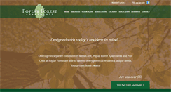 Desktop Screenshot of poplarforestapts.com